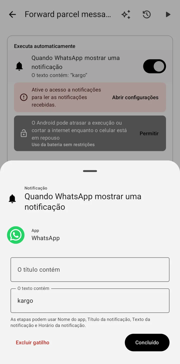 O gatilho de uma automação e o que ainda falta